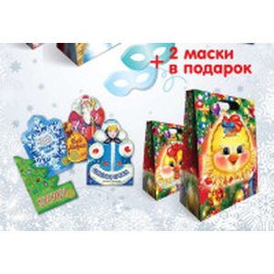 Комплект в подароч.упаковке.Маски-Цыплята.Книжки с вырубкой (0+)