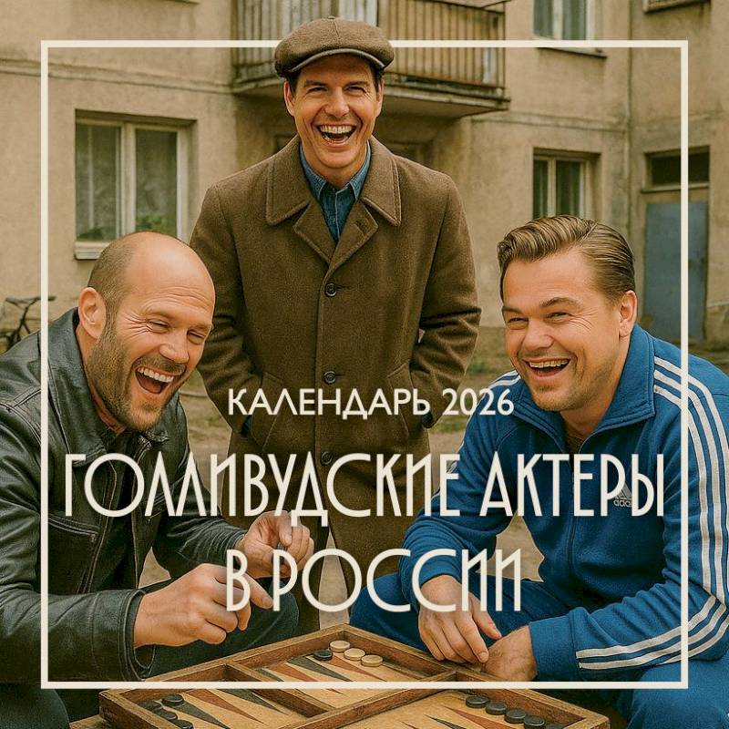 Голливудские актеры в России. Календарь настенный на 2026 год