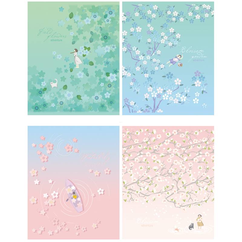 Тетрадь 48 листов 'Цветение' в ассортименте (Т5ск48_тгф 8213)