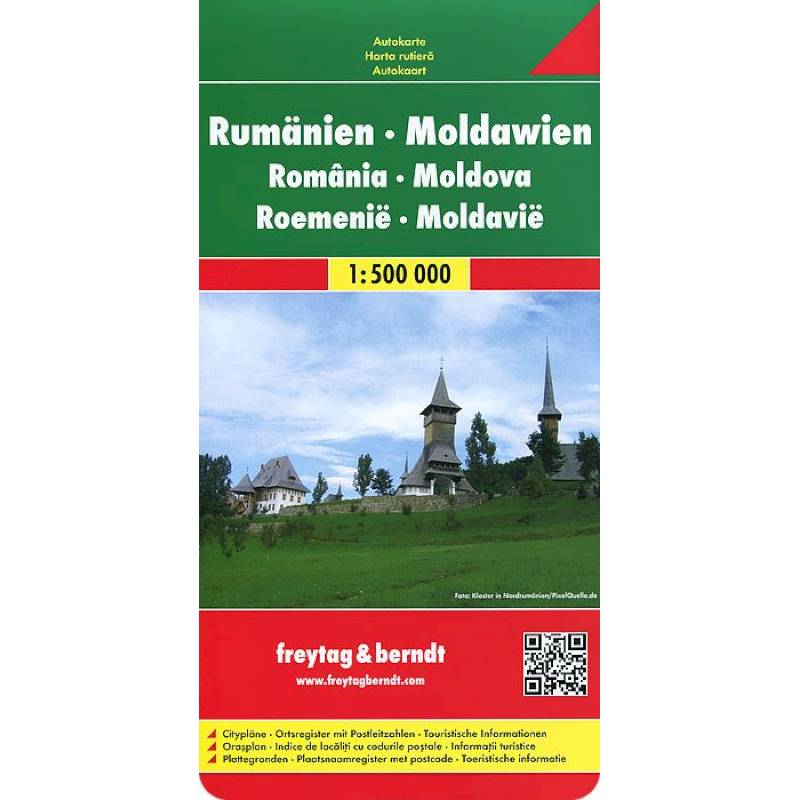 Romania. Moldova. Rumanien-Moldau 1: 500000