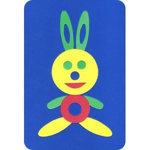 Мягкая мозаика 'Заяц', 16 элементов