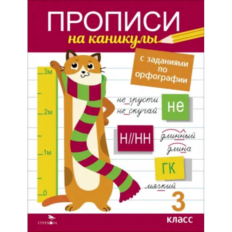 Прописи на каникулы с заданиями по орфографии. 3 класс Прописи на каникулы с заданиями по орфографии. 3 класс