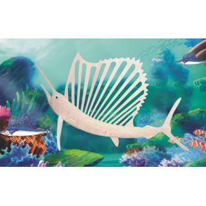 Сборная деревянная модель 'Рыба-парус' (Н014)