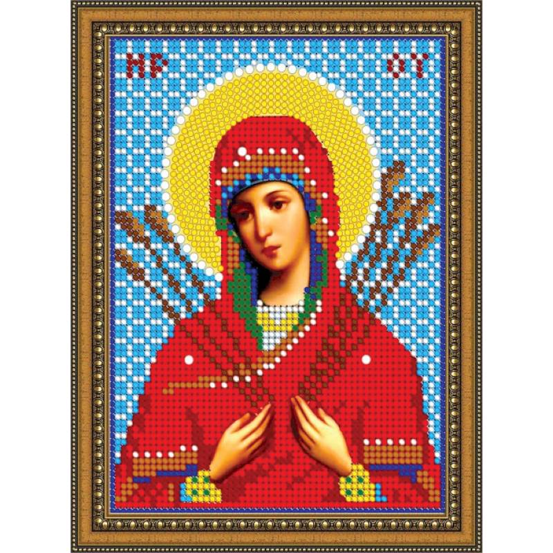 «Светлица» набор для вышивания бисером 8414М «Прсв. Бца Семистрельная» бисер Чехия 12x16см