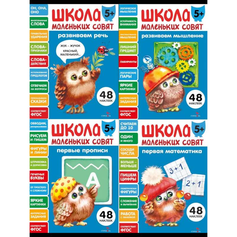 Школа маленьких совят 5+ (комплект из 4-х кн.)