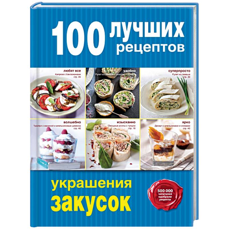 100 лучших рецептов украшения закусок