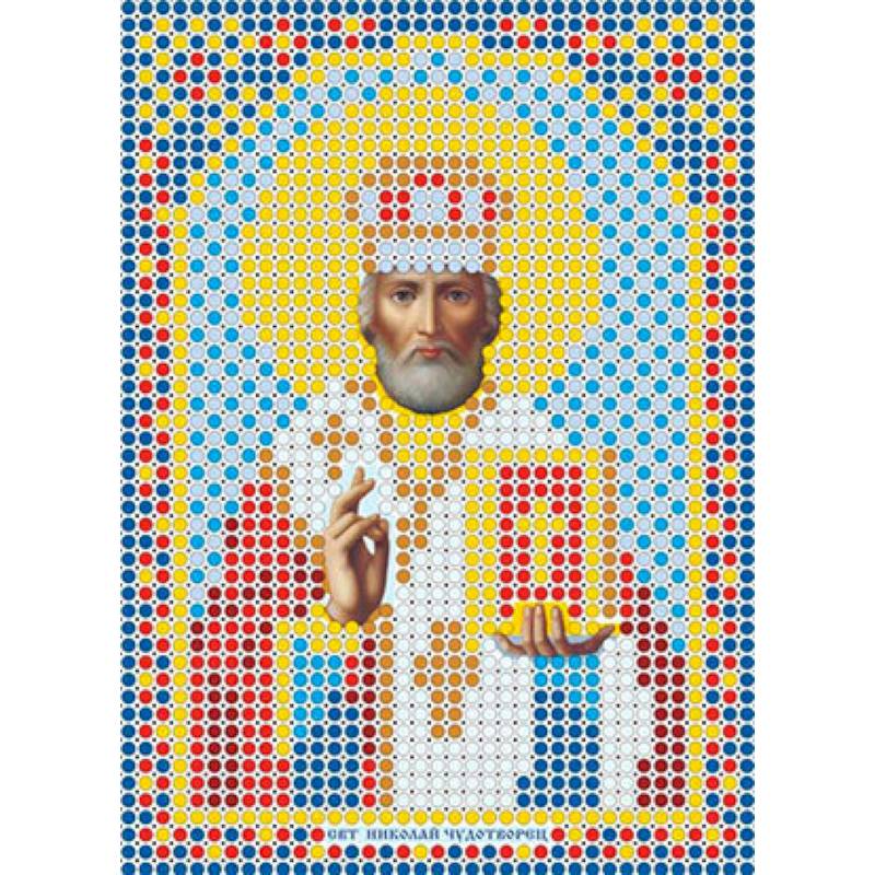 Набор для вышивания бисером ММ-032 , 8х11см . ' Святитель Николай Чудотворец'