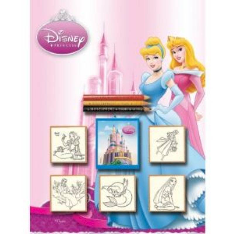 Диснеевские принцессы. Набор штампов 5шт. в блистере