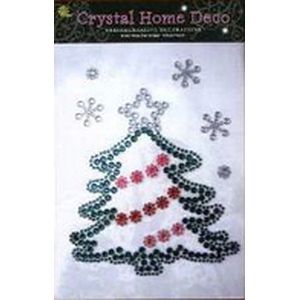 Наклейки со стразами для интерьера 'Елка большая'.