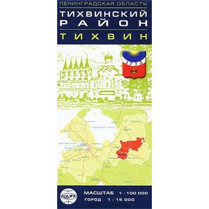 Тихвинский район. Тихвин. Карта