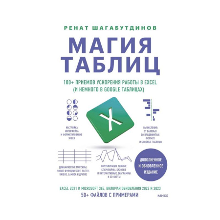 MS Excel, книга Магия таблиц. 100+ приемов ускорения работы в Excel (и немного в Google Таблицах). 2-е издание купить по скидке