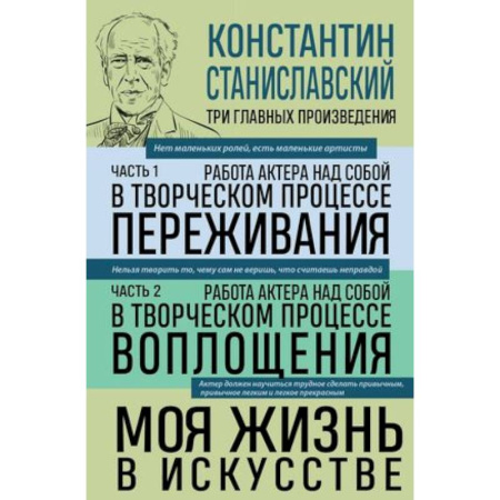 Мемуары, биографии деятелей культуры, искусства, книга Константин Станиславский. Работа актера над собой Части 1 и 2. Моя жизнь в искусстве купить по скидке