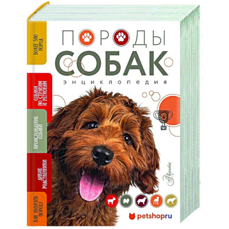 Породы собак, книга Породы собак Энциклопедия (обложка с терьером) купить по скидке