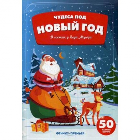 Книжки с наклейками, книга В гостях у Деда Мороза. Книжка с наклейками (50 наклеек) купить по скидке