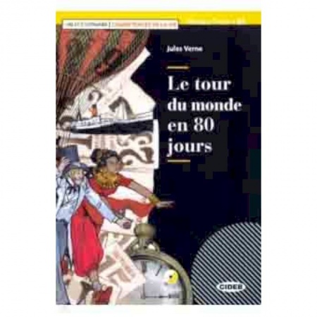 Домашнее чтение на французском языке, книга Tour Du Monde En 80 Jours (+ CD + App) купить по скидке
