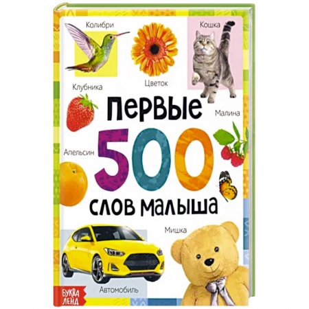 Познавательная литература, книга Первые 500 слов малыша купить по скидке