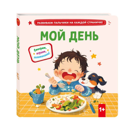 Знакомство с миром, развитие малыша, книга Мой день купить по скидке